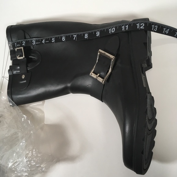 Women's Belted Tall Moto Rainboots - Picture 8 of 8